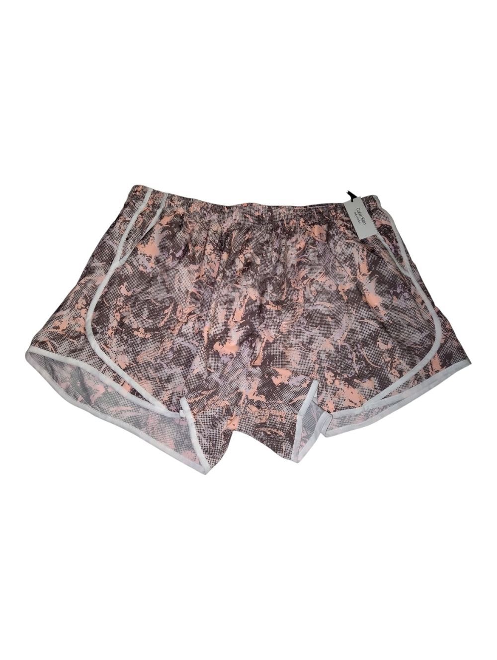 Calvin Klein Peach and Gray Print Performance Shorts New Size 3X